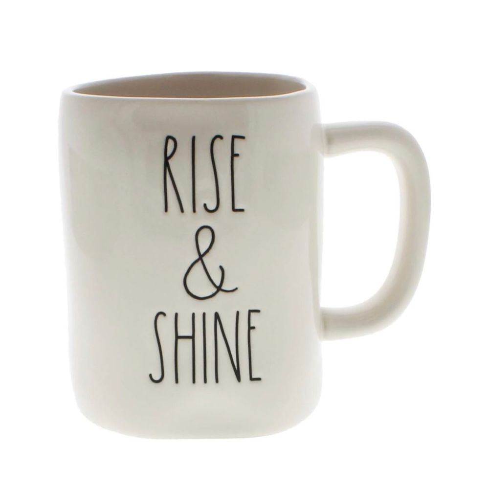 Rae Dunn by Magenta RISE & SHINE Ceramic Coffee Mug